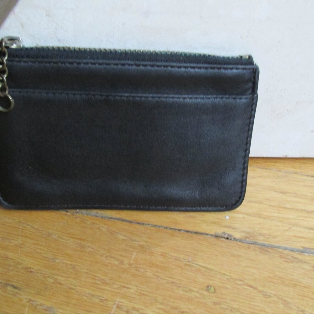 Vintage Coach 6902 Leather Mini Skinny Coin Card Case ~BLACK~